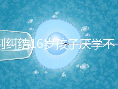 別糾結(jié)16歲孩子厭學(xué)不去上學(xué)怎么辦了，弄清原因再解決