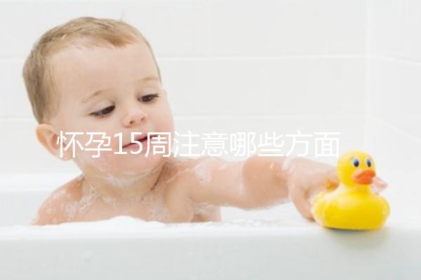 懷孕15周注意哪些方面的事項(xiàng)